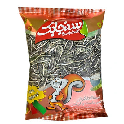 تخمه آفتاب‌گردان با طعم ماست‌ و کرفس سنجابک