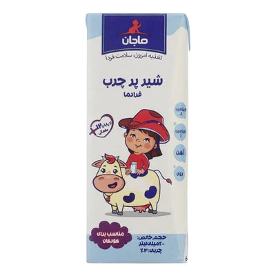 شیر پرچرب غنی شده ماجان ۲۰۰ میلی لیتر