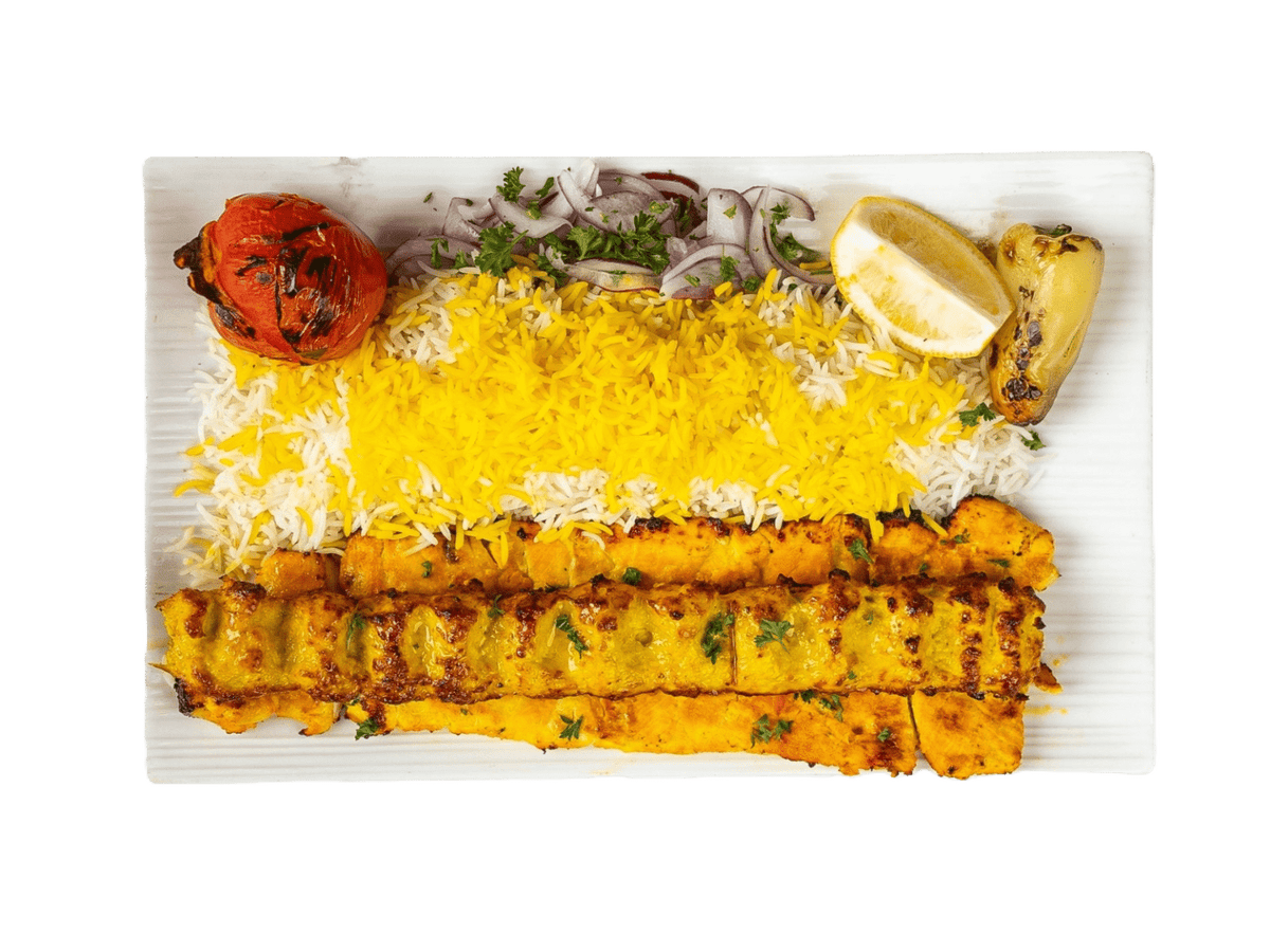 یک پرس جوجه کباب سلطانی