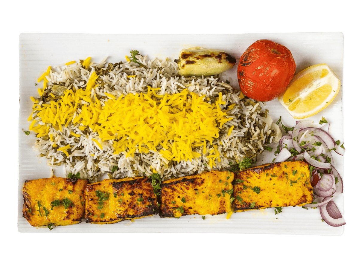 یک پرس ماهی سالمون
